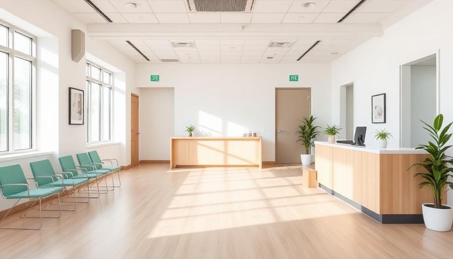 Calm and welcoming private clinic reception